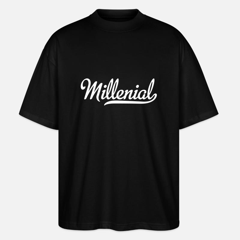 Millenial - Stanley/Stella Oversized Unisex Bio T-Shirt Blaster 2.0 - Schwarz