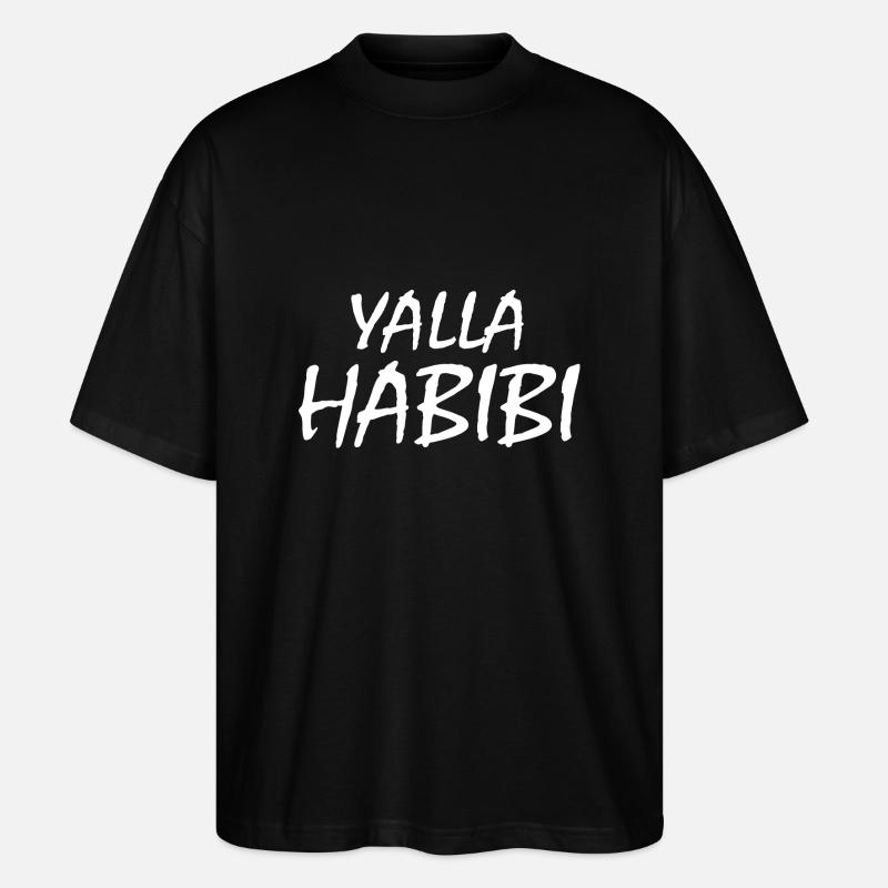 Yalla habibi - T-shirt bio Blaster 2.0 coupe oversize Stanley/Stella Unisexe - noir