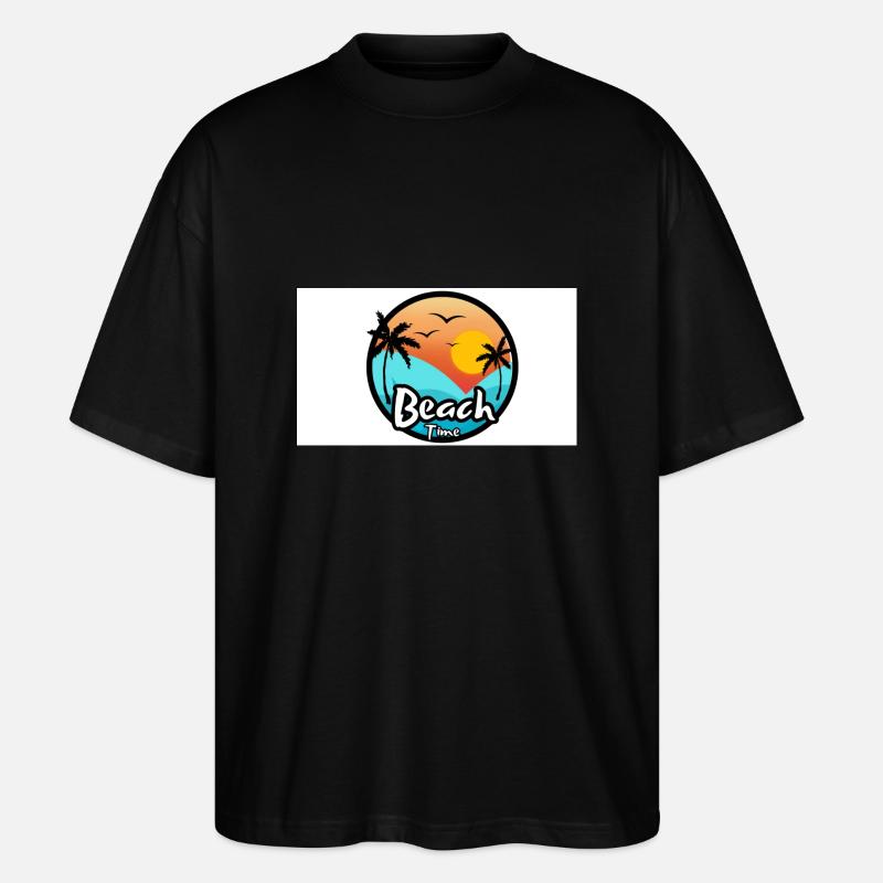 Beach - Stanley/Stella Oversized Unisex Bio T-Shirt Blaster 2.0 - Schwarz