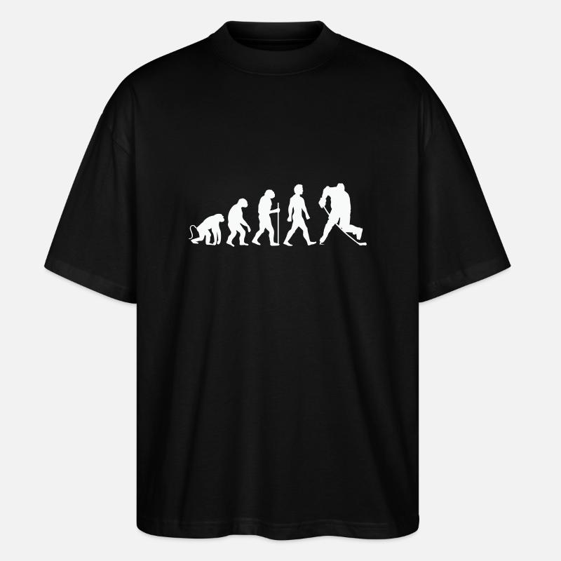 Évolution du hockey - T-shirt bio Blaster 2.0 coupe oversize Stanley/Stella Unisexe - noir