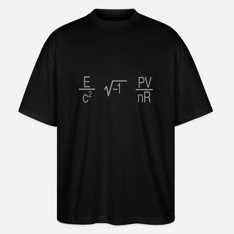 MIT en physique formules - T-shirt bio Blaster 2.0 coupe oversize Stanley/Stella Unisexe - noir