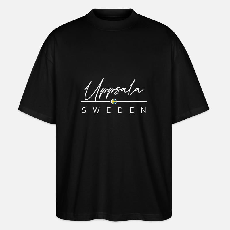 Schweden - Uppsala - Suède - Sverige - T-shirt bio Blaster 2.0 coupe oversize Stanley/Stella Unisexe - noir