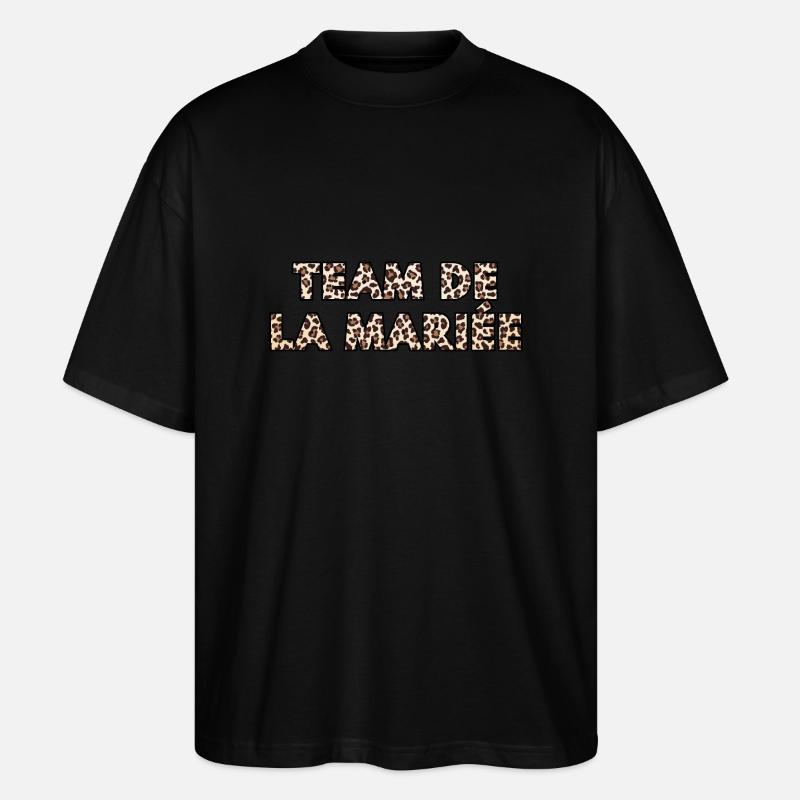 Das Team der Leopardenbraut - Stanley/Stella Oversized Unisex Bio T-Shirt Blaster 2.0 - Schwarz