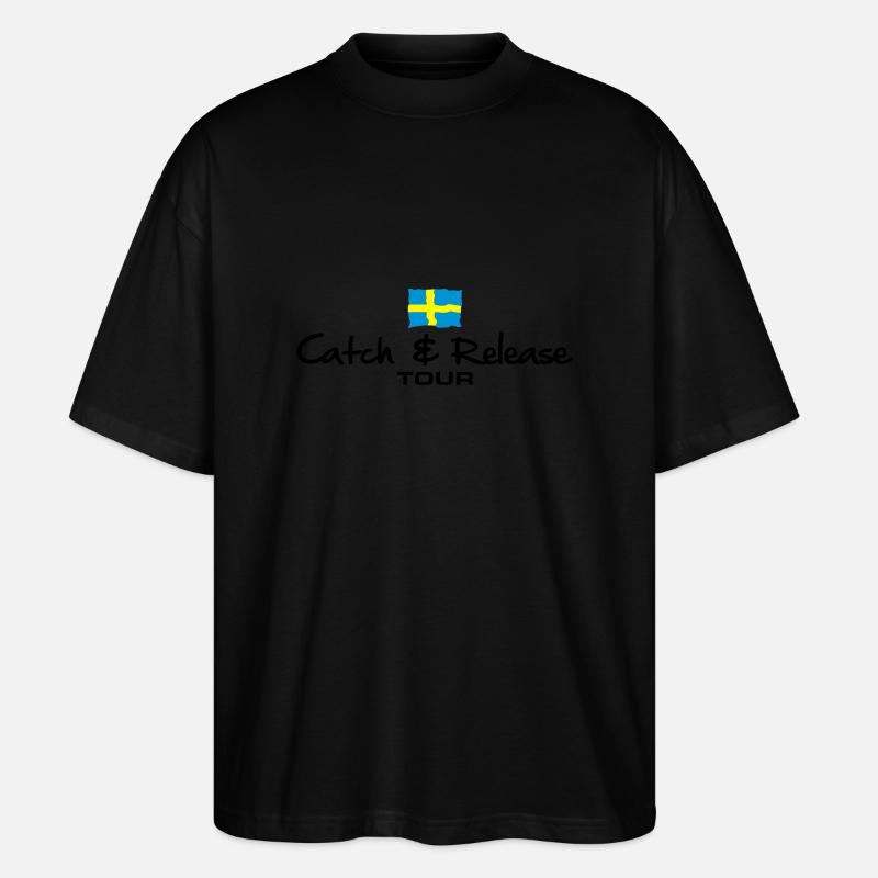 C&R Schweden Tour - Stanley/Stella Oversized Unisex Bio T-Shirt Blaster 2.0 - Schwarz