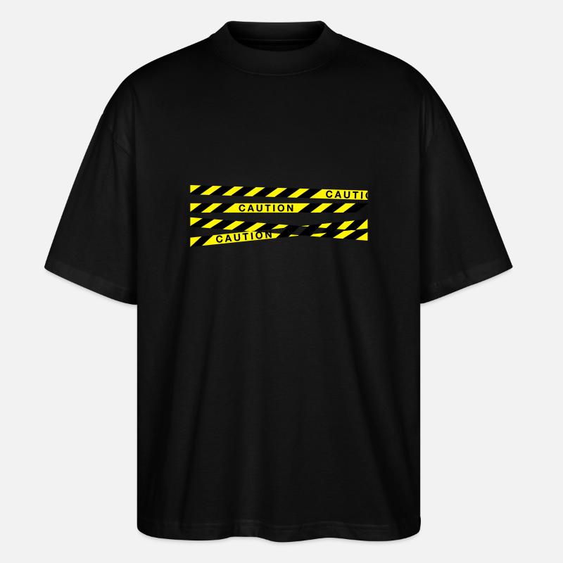 caution_f2 - T-shirt bio Blaster 2.0 coupe oversize Stanley/Stella Unisexe - noir