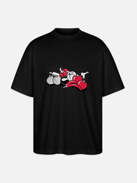 vegetables - Stanley/Stella Oversized Unisex Organic T-shirt Blaster 2.0 - black