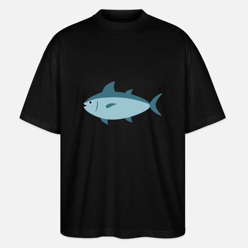 Thunfisch - Stanley/Stella Oversized Unisex Bio T-Shirt Blaster 2.0 - Schwarz