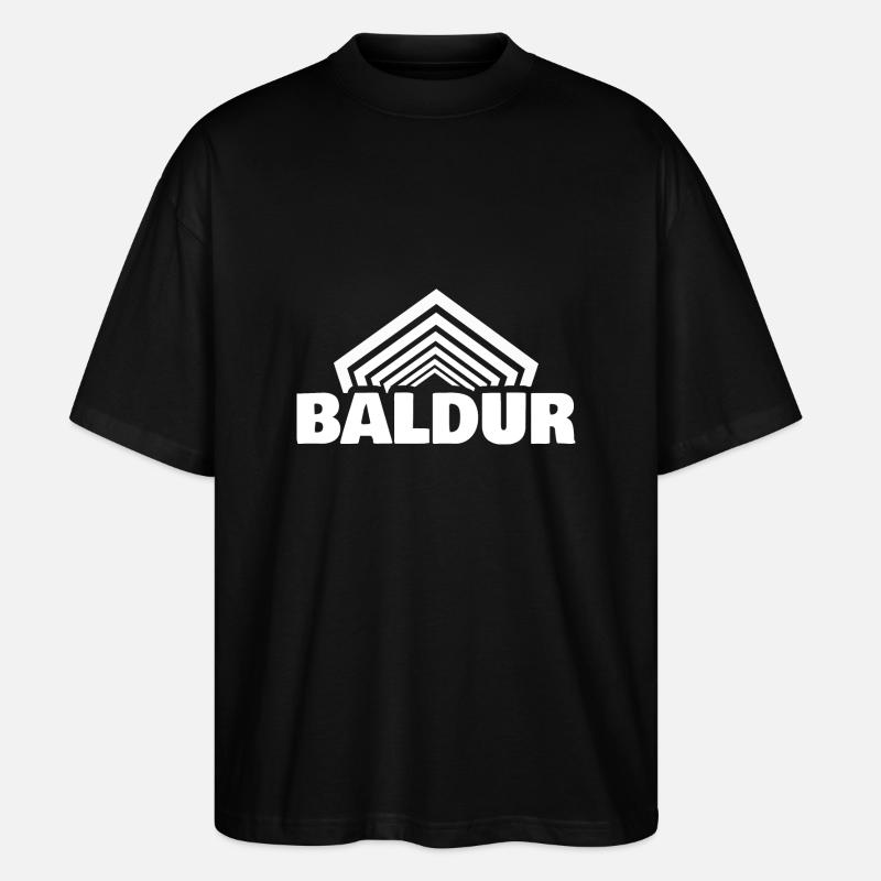 First name Baldur - Stanley/Stella Oversized Unisex Organic T-shirt Blaster 2.0 - black