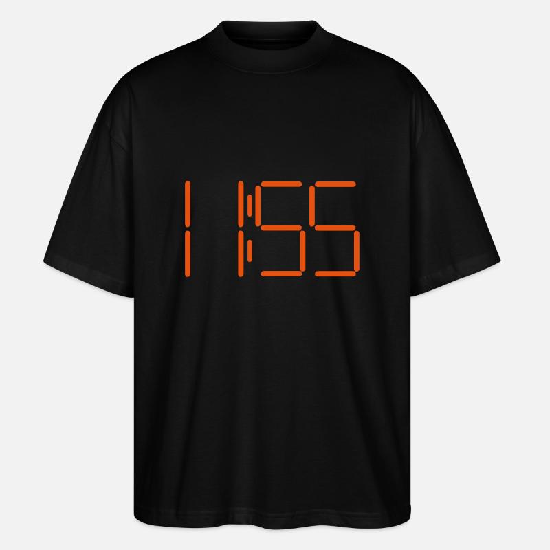 Digitale Uhr 11.55 - Stanley/Stella Oversized Unisex Bio T-Shirt Blaster 2.0 - Schwarz