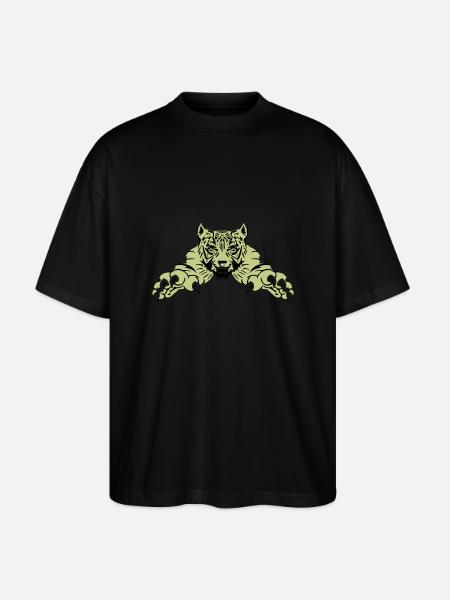 tiger attack - Stanley/Stella Oversized Unisex Bio T-Shirt Blaster 2.0 - Schwarz