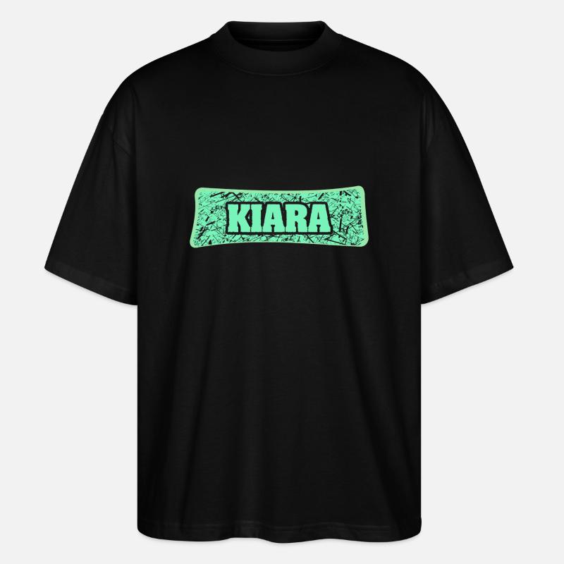 Kiara comme nom de naissance - T-shirt bio Blaster 2.0 coupe oversize Stanley/Stella Unisexe - noir