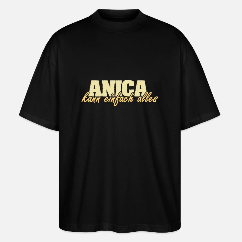 Gift for Anica - Stanley/Stella Oversized Unisex Organic T-shirt Blaster 2.0 - black
