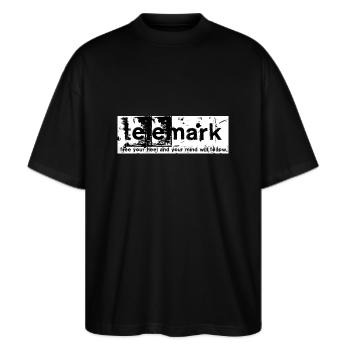 Imprimer Libérez votre talon et votre esprit - T-shirt bio Blaster 2.0 coupe oversize Stanley/Stella Unisexe - noir - Devant - Alina (178cm) & Michal (187cm)