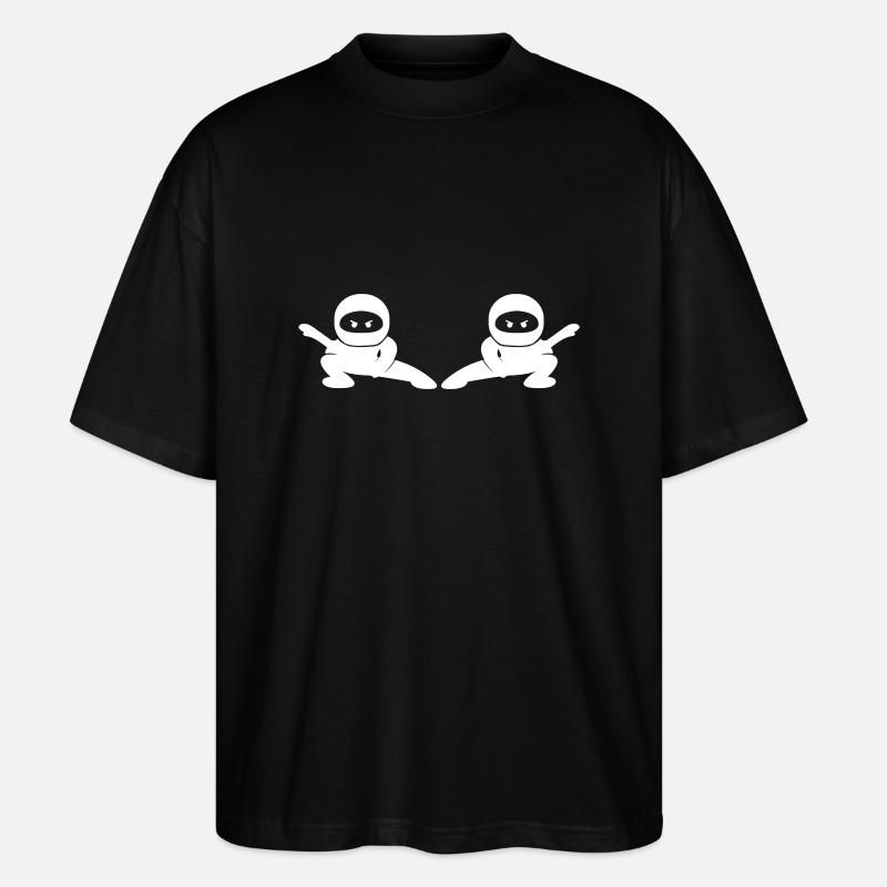 Ninjas Comic - Stanley/Stella Oversized Unisex Organic T-shirt Blaster 2.0 - black
