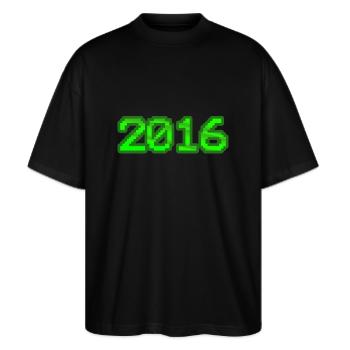 Computer 2016 - Stanley/Stella Oversized Unisex Organic T-shirt Blaster 2.0 - black - Front - Alina (178cm) & Michal (187cm)