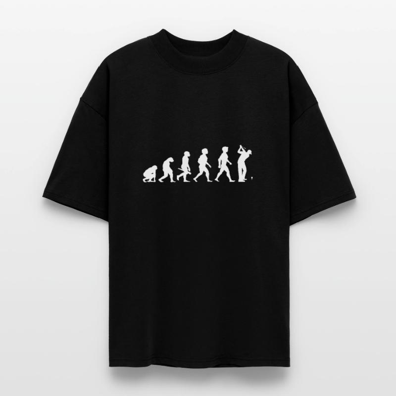 Evolution Golf Golfer Golfer Golf Course Stanley/Stella Oversized Unisex Organic T-shirt Blaster 2.0