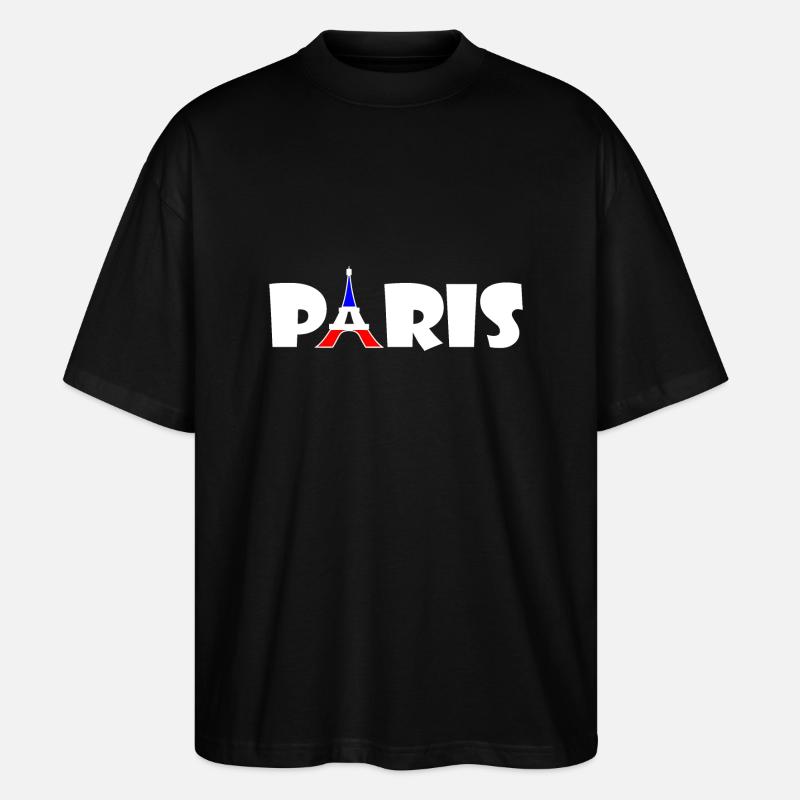 Paris - Stanley/Stella Oversized Unisex Bio T-Shirt Blaster 2.0 - Schwarz