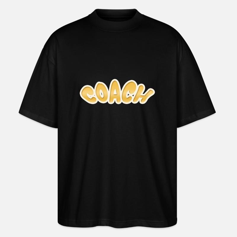 Gift for Coach - Stanley/Stella Oversized Unisex Organic T-shirt Blaster 2.0 - black