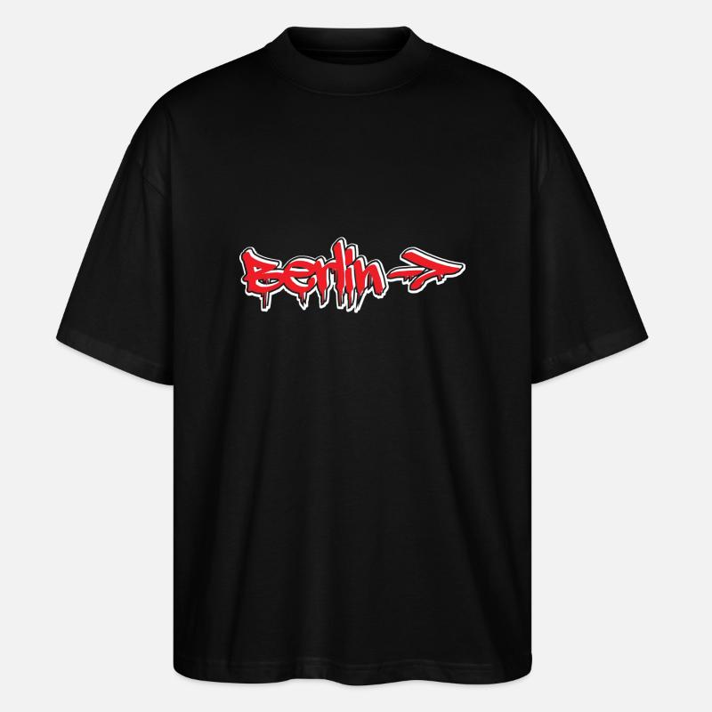 Berlin Graffiti Style - Stanley/Stella Oversized Unisex Organic T-shirt Blaster 2.0 - black