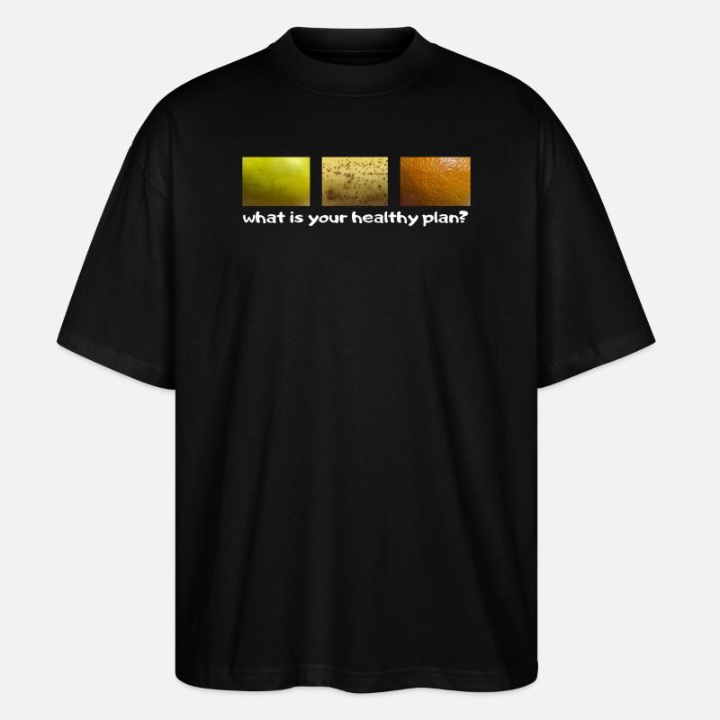 Gesunder Plan - Stanley/Stella Oversized Unisex Bio T-Shirt Blaster 2.0 - Schwarz