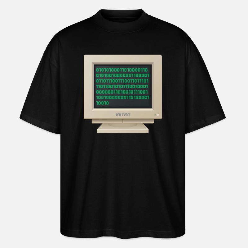 CRT - Binary Code - Stanley/Stella Oversized Unisex Organic T-shirt Blaster 2.0 - black