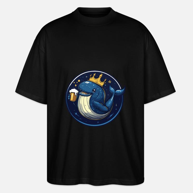 Wal Bier - Stanley/Stella Oversized Unisex Bio T-Shirt Blaster 2.0 - Schwarz
