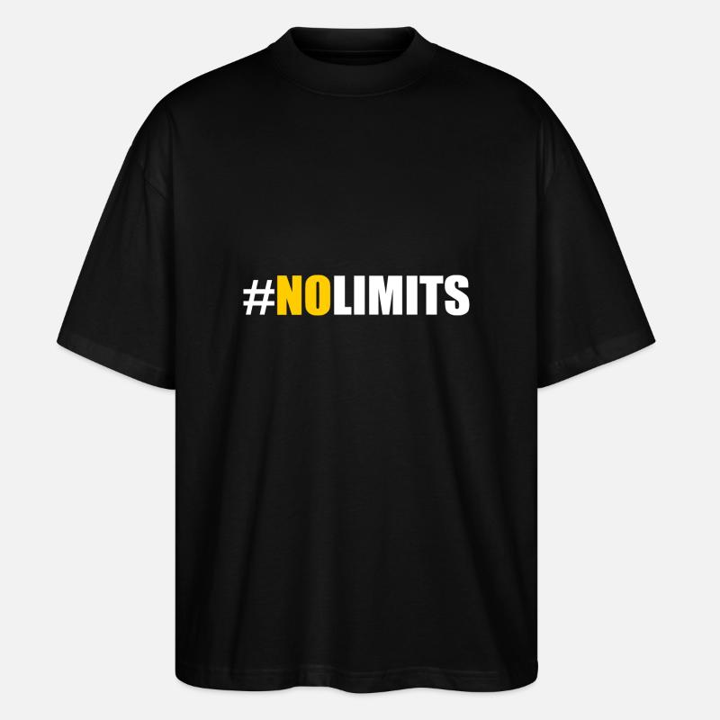 No limits - Stanley/Stella Oversized Unisex Organic T-shirt Blaster 2.0 - black