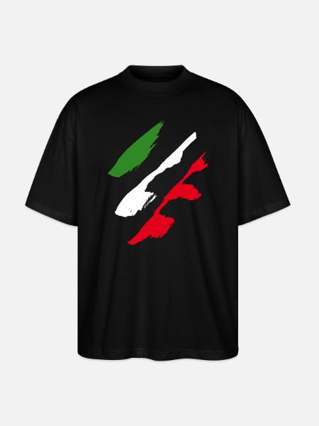 Italy Style Flag - Stanley/Stella Oversized Unisex Organic T-shirt Blaster 2.0 - black