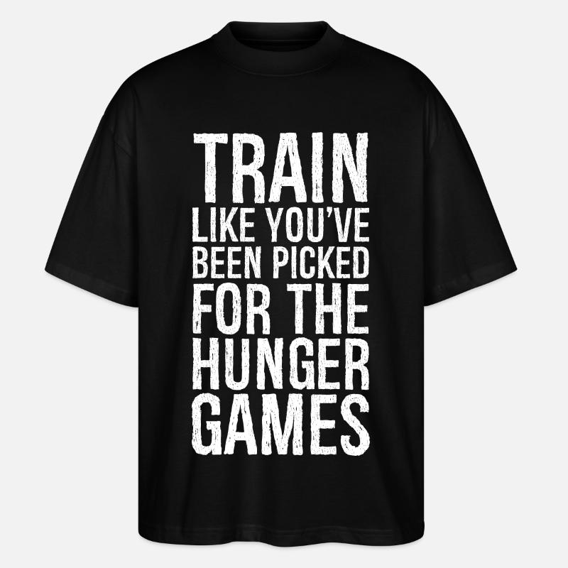 train like you've been picked - Stanley/Stella Oversized Unisex Bio T-Shirt Blaster 2.0 - Schwarz