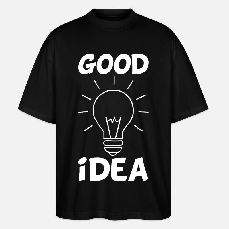 Die gute Idee (weiß) - Stanley/Stella Oversized Unisex Bio T-Shirt Blaster 2.0 - Schwarz