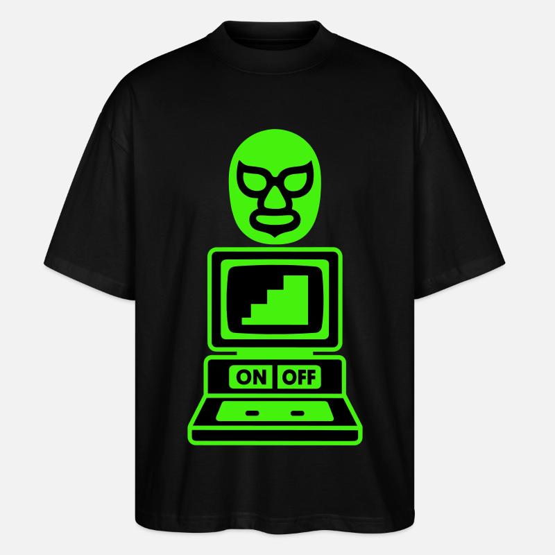 Computer Cult - Stanley/Stella Oversized Unisex Bio T-Shirt Blaster 2.0 - Schwarz
