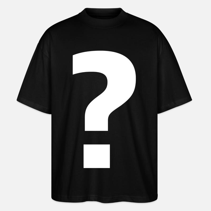 Point d’interrogation | curiosité élégante - T-shirt bio Blaster 2.0 coupe oversize Stanley/Stella Unisexe - noir