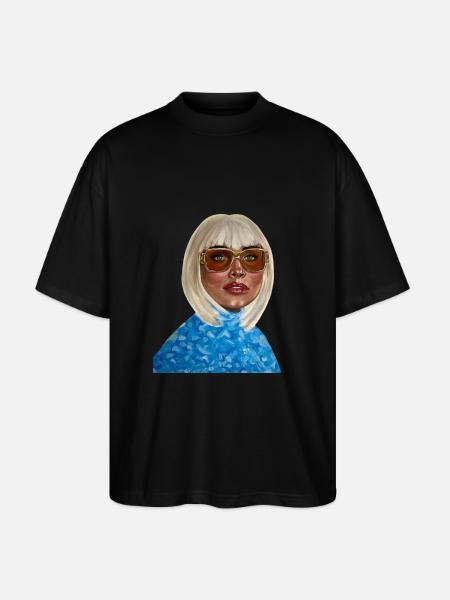 From Queen to Princess - Stanley/Stella Oversized Unisex Organic T-shirt Blaster 2.0 - black