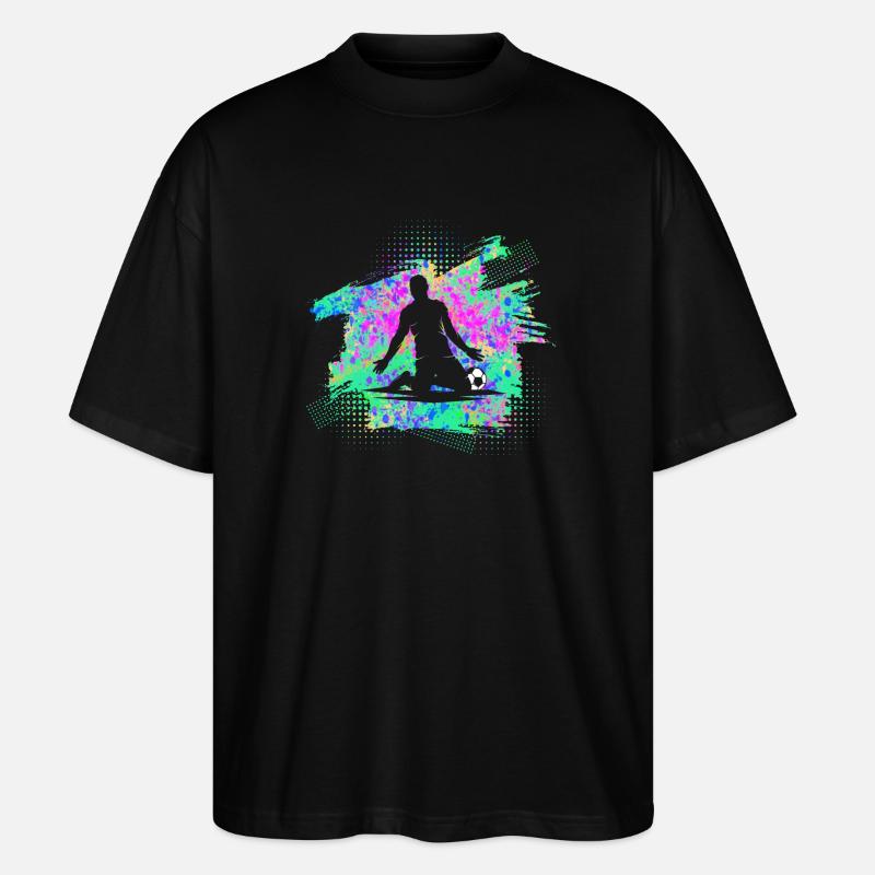 Fußball - Stanley/Stella Oversized Unisex Bio T-Shirt Blaster 2.0 - Schwarz