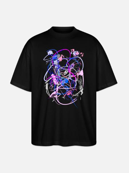 Abstrait - T-shirt bio Blaster 2.0 coupe oversize Stanley/Stella Unisexe - noir