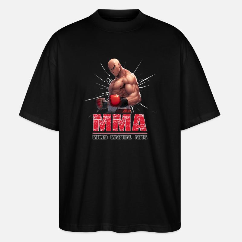 MMA Fighter – Chemise d’anime - T-shirt bio Blaster 2.0 coupe oversize Stanley/Stella Unisexe - noir