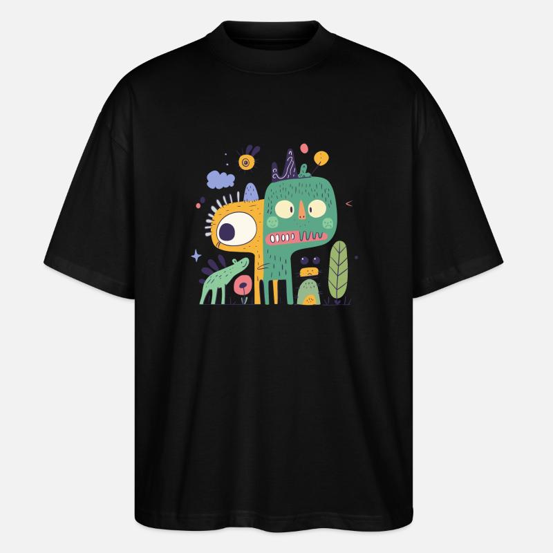 Angsthasen - Stanley/Stella Oversized Unisex Bio T-Shirt Blaster 2.0 - Schwarz