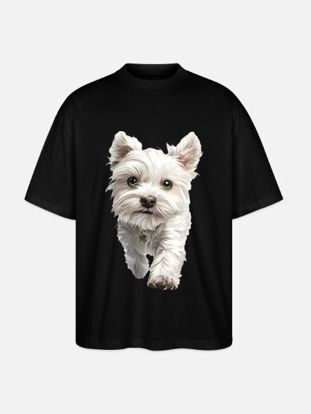 Maltesisch - Stanley/Stella Oversized Unisex Bio T-Shirt Blaster 2.0 - Schwarz