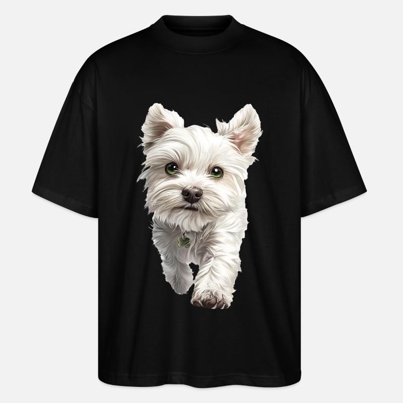 Maltesisch - Stanley/Stella Oversized Unisex Bio T-Shirt Blaster 2.0 - Schwarz