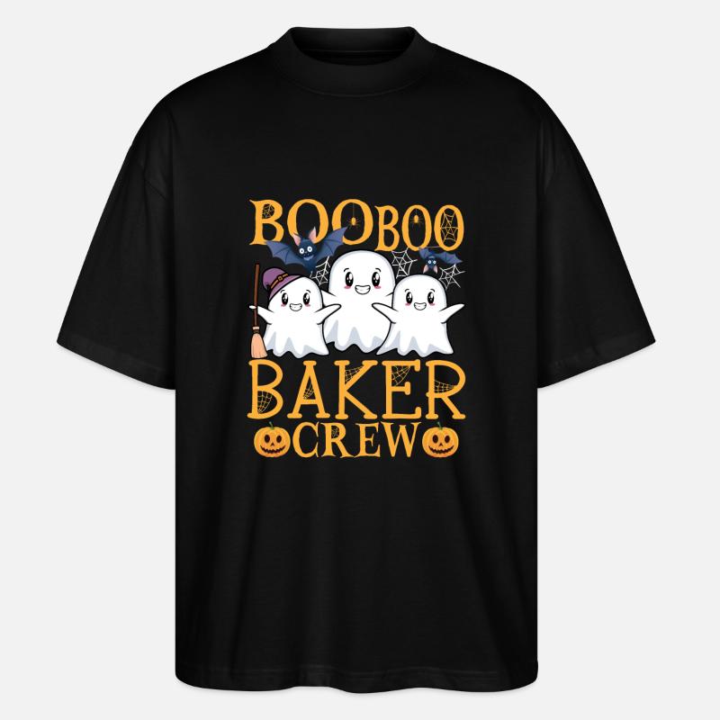 Bäcker uu Lustiger Bäcker - Stanley/Stella Oversized Unisex Bio T-Shirt Blaster 2.0 - Schwarz