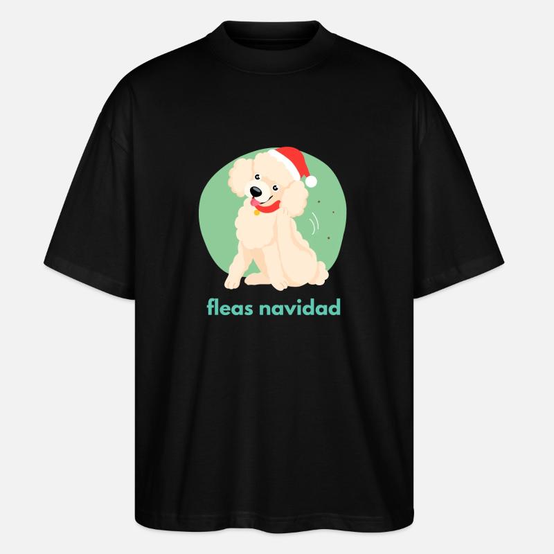 Navidad de puces - T-shirt bio Blaster 2.0 coupe oversize Stanley/Stella Unisexe - noir