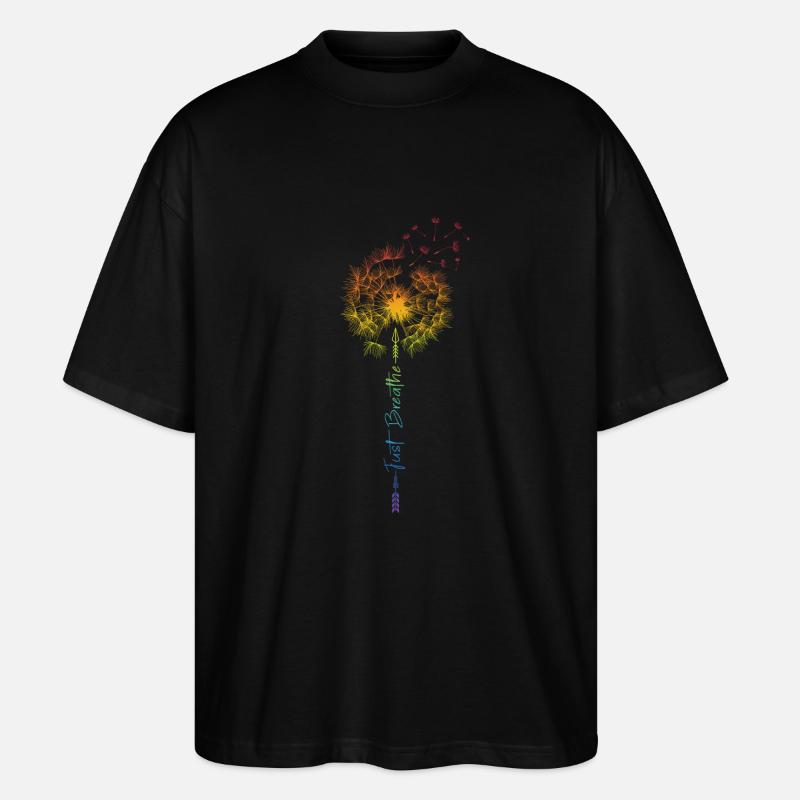 Just Dandelion Rainbow LBGT Sarcasm - Stanley/Stella Oversized Unisex Organic T-shirt Blaster 2.0 - black