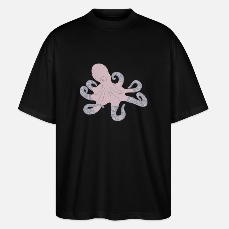 ARCTIC OCTOPUS - Stanley/Stella Oversized Unisex Bio T-Shirt Blaster 2.0 - Schwarz