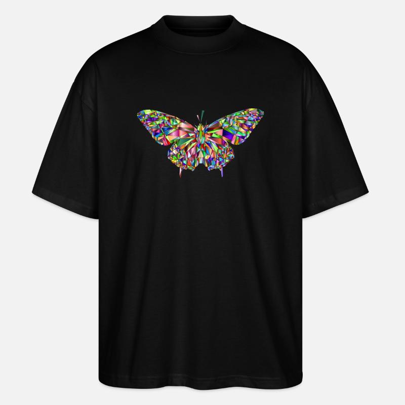 Butterfly - Stanley/Stella Oversized Unisex Bio T-Shirt Blaster 2.0 - Schwarz
