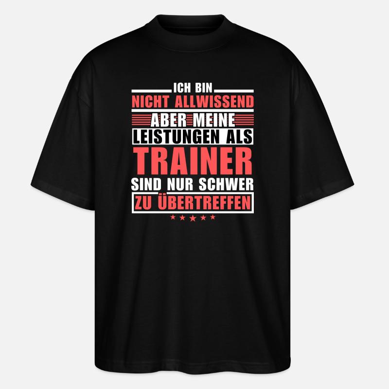 Unübertroffene Leistung als Trainer - Stanley/Stella Oversized Unisex Bio T-Shirt Blaster 2.0 - Schwarz
