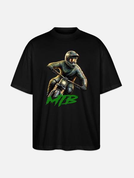 MTB Bike - Stanley/Stella Oversized Unisex Organic T-shirt Blaster 2.0 - black