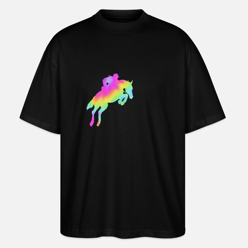 Saut d’obstacles Saut d’obstacles - T-shirt bio Blaster 2.0 coupe oversize Stanley/Stella Unisexe - noir