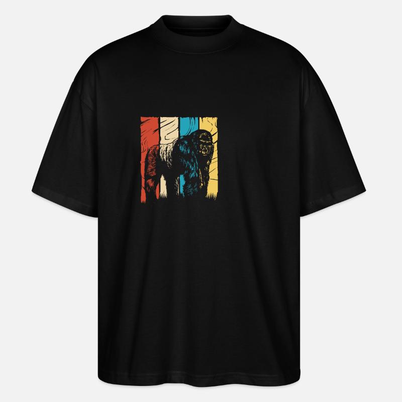 Gorille - T-shirt bio Blaster 2.0 coupe oversize Stanley/Stella Unisexe - noir