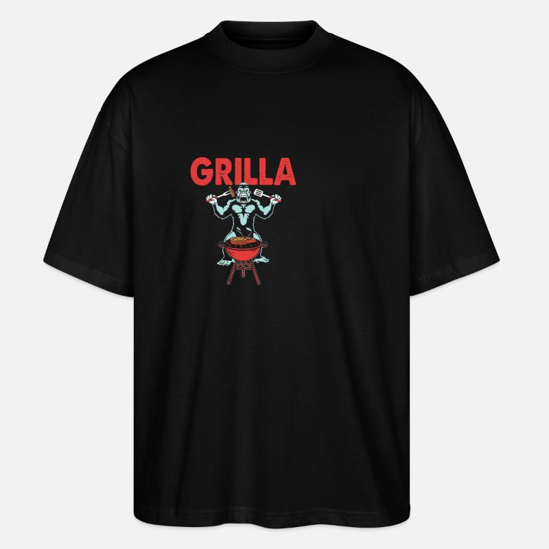 Gorilla - Stanley/Stella Oversized Unisex Bio T-Shirt Blaster 2.0 - Schwarz