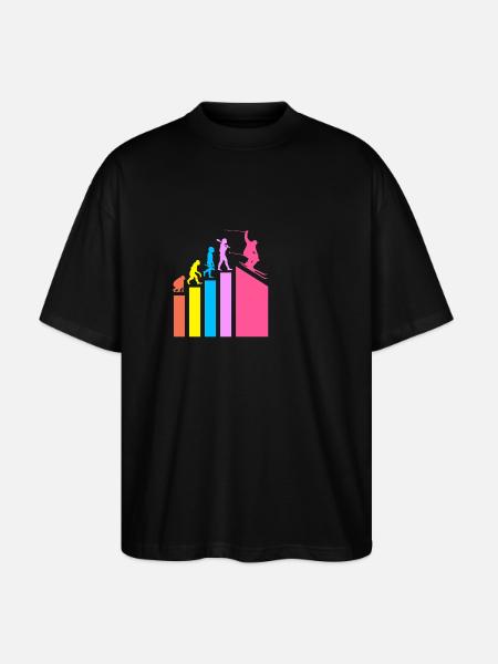 Ski Ski Holiday - Stanley/Stella Oversized Unisex Organic T-shirt Blaster 2.0 - black